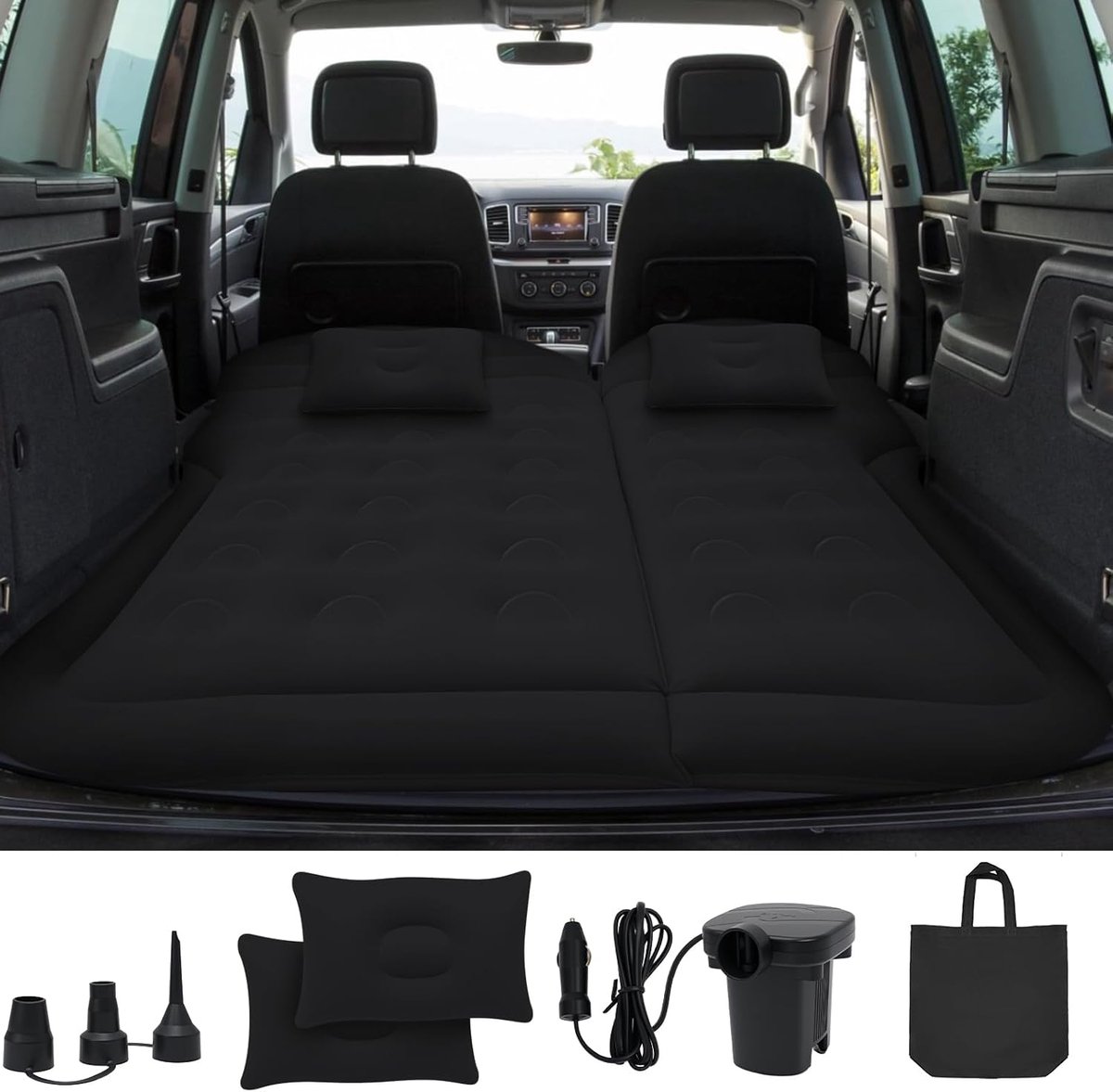 SUV auto matras luchtmatras - opblaasbaar - met pomp - ideaal voor reizen - ShopVlot