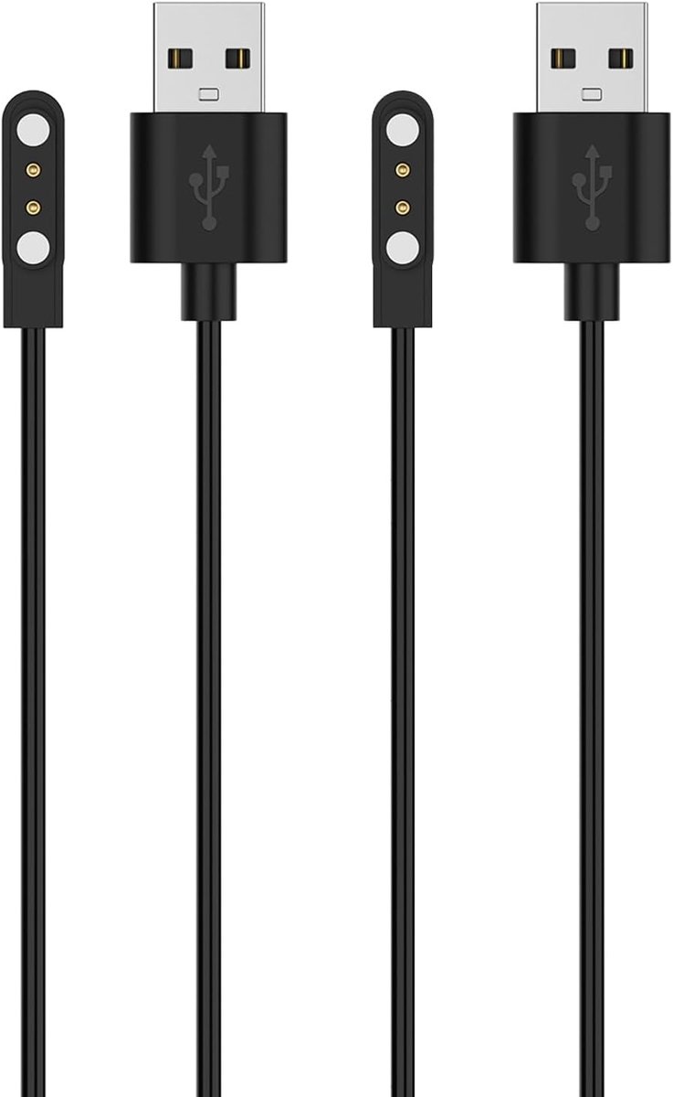 Oplader voor IDW19 ID208 IDW13 IDW16 - 2 Pin USB Vervangingskabel - 2 Pack voor eenvoudig opladen - ShopVlot