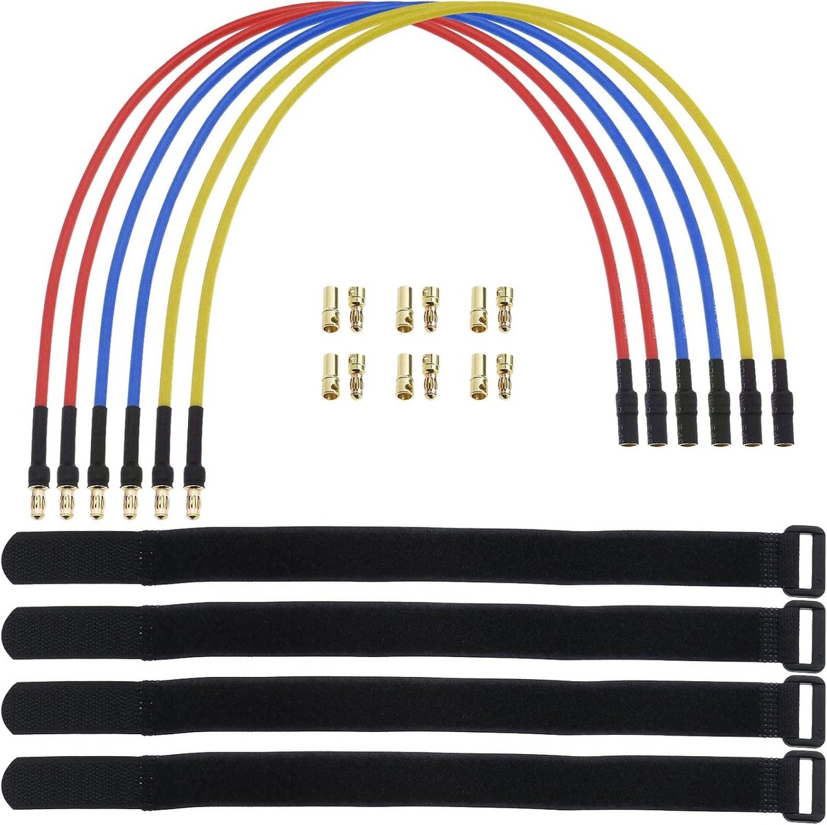 ESC verlengkabel set 30CM - 16AWG draad - 3.5mm banaanstekkers - ideaal voor RC auto en boot - ShopVlot
