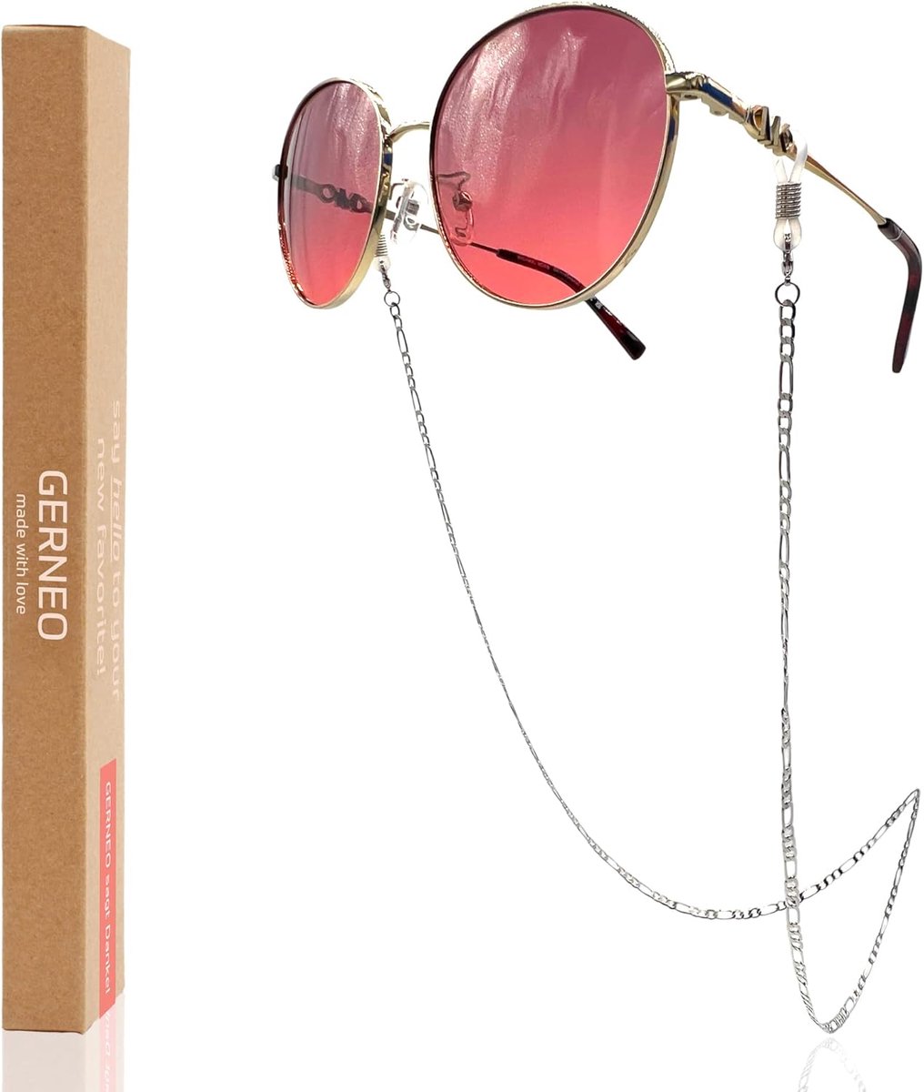 Brilketting Zilver - 18 Karaat Goudplaat - Unisex voor Leesbrillen en Zonnebrillen - Stijlvol en Functioneel - ShopVlot