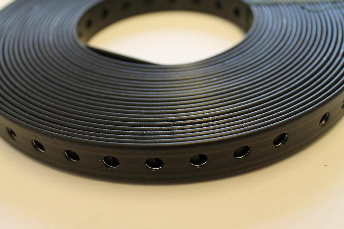 Montagetape 6,5 mm x 19 mm - kunststof gecoat - rechte randen - ideaal voor wandmontage - ShopVlot
