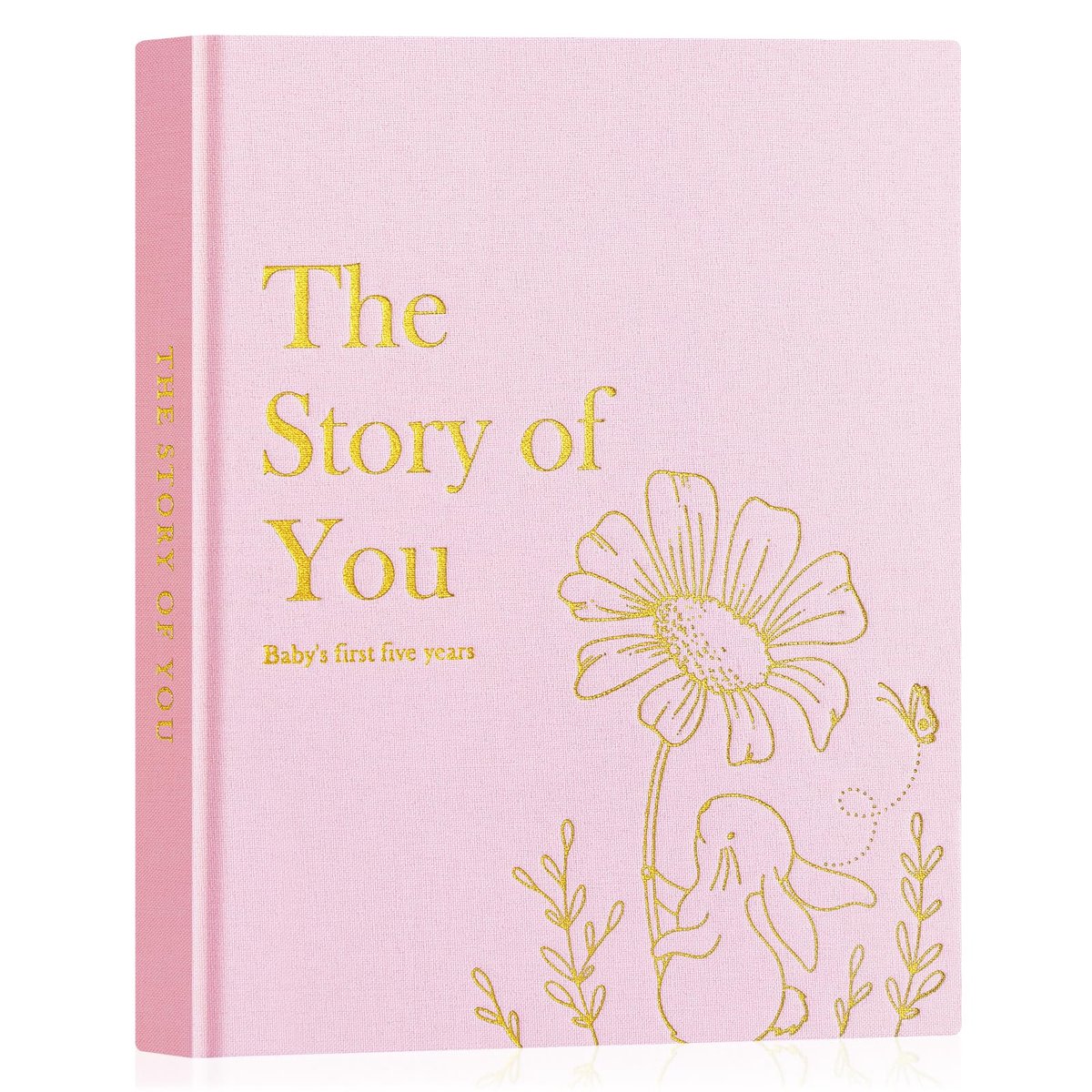 Baby Memory Book voor jongen en meisje - linnen omslag - 154 pagina's - aandenken voor nieuwe ouders - ShopVlot