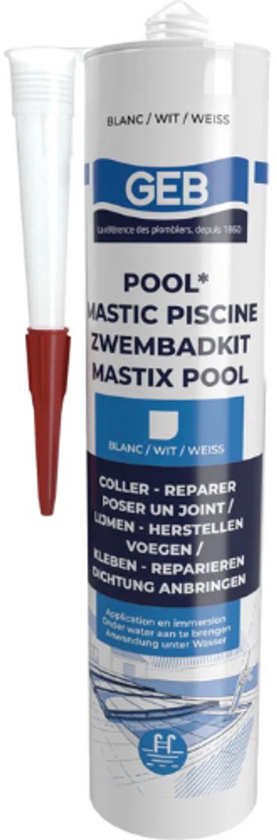 GEB Pool zwembadkit | wit | koker 290 ml
