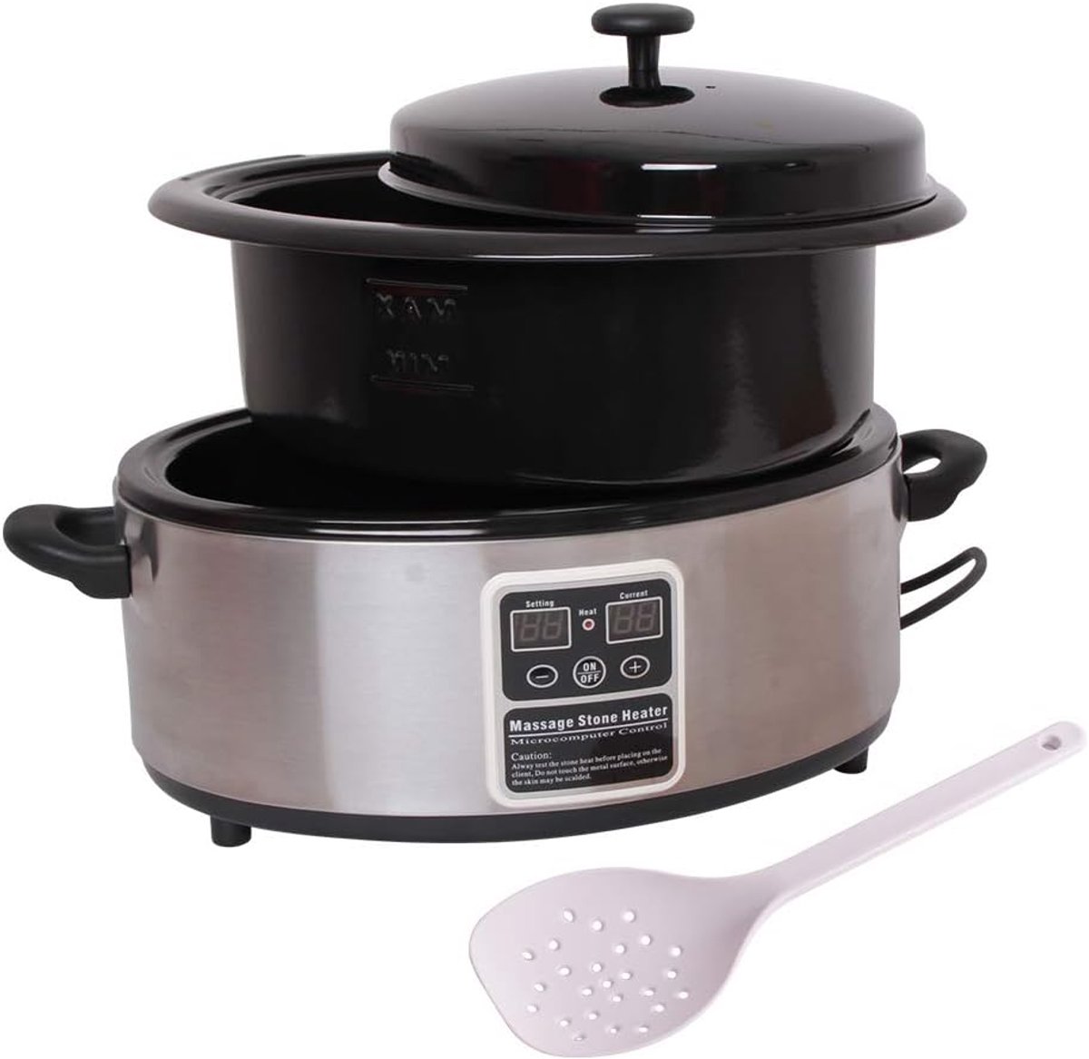 Hot Stone Heater 5,5 L - RVS Professioneel - Digitale Temperatuurregeling - Ideaal voor Massage - ShopVlot