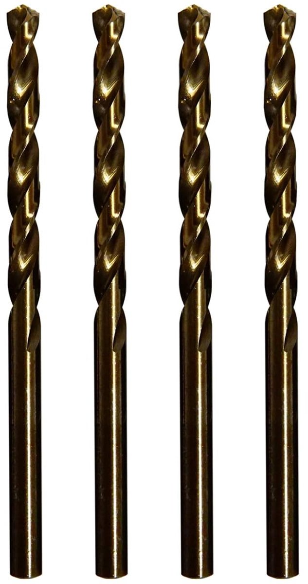 Boormachine M42 8% Cobalt 5.5mm - 4 Stuks - Hitte- en slijtbestendig - Ideaal voor roestvrij staal - ShopVlot