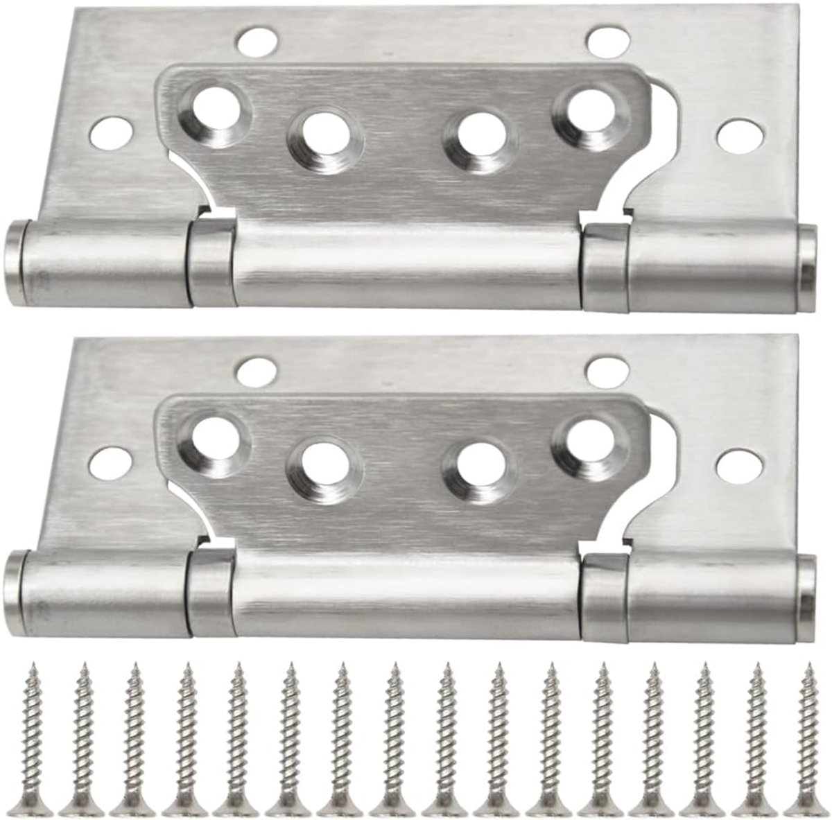 Deurhengsels 10cm - RVS kogelgevoerd - Stabiel en stil - Geschikt voor deuren en kasten - ShopVlot
