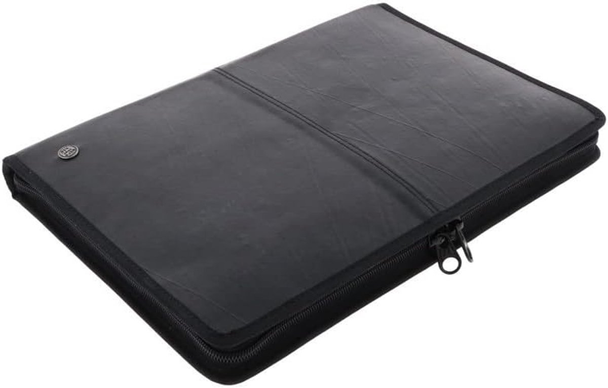 Laptop sleeve 15.6 inch - gerecycled truckbinnenband - sterke rits - optimale bescherming - ShopVlot
