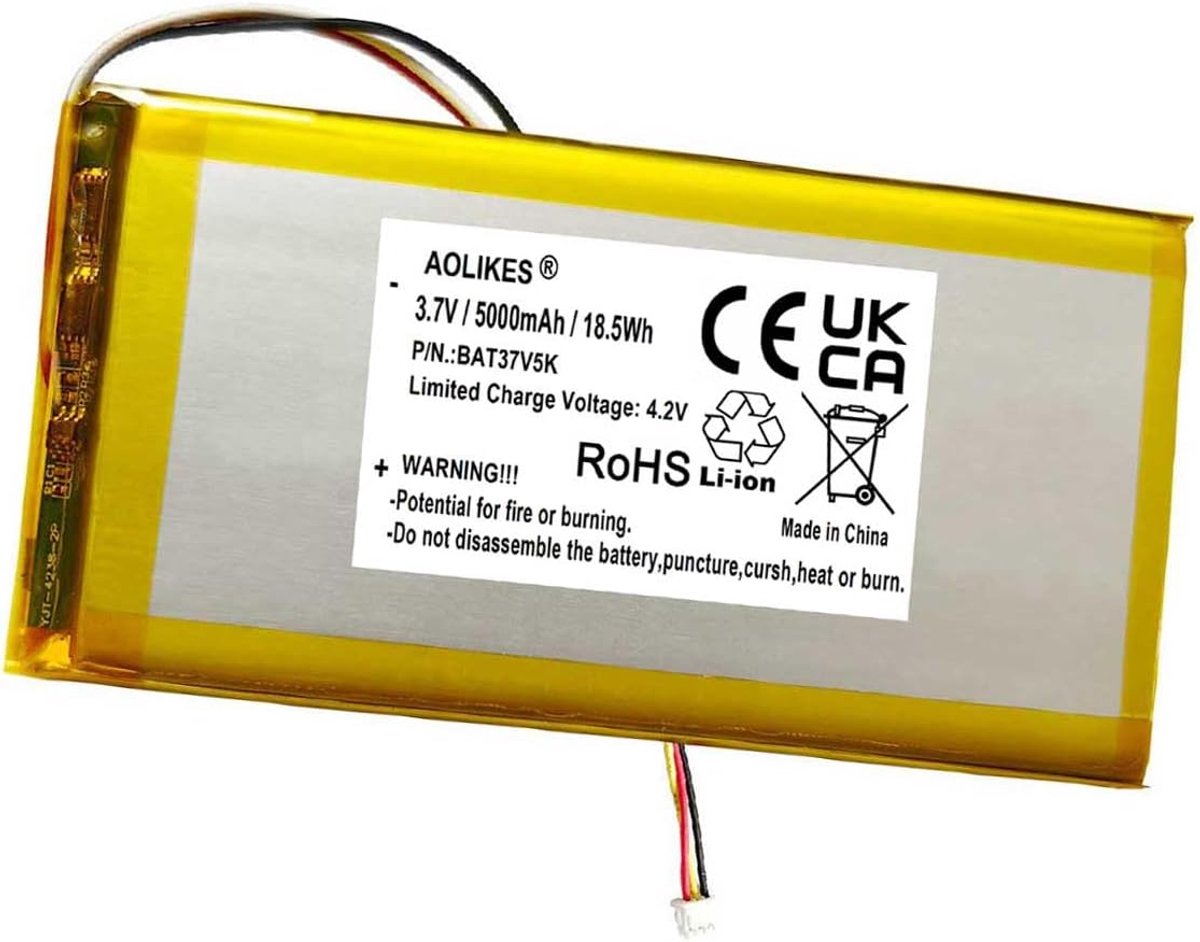 Batterij voor babymonitor 5000 mAh - vervangingsaccu - 3.8 V - lange gebruiksduur - ShopVlot