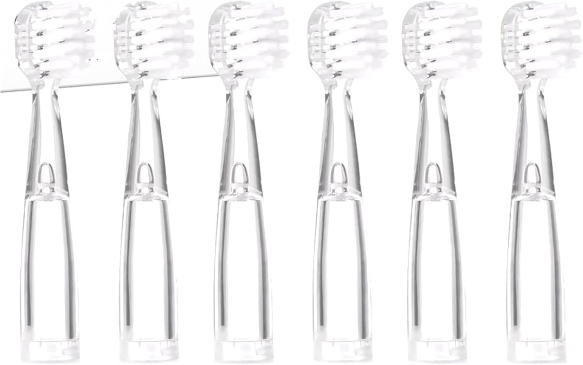 Opzetborstels 18-48 maanden - 6-pack - Zachte DuPont haren - Voor gevoelige kindertandjes - ShopVlot