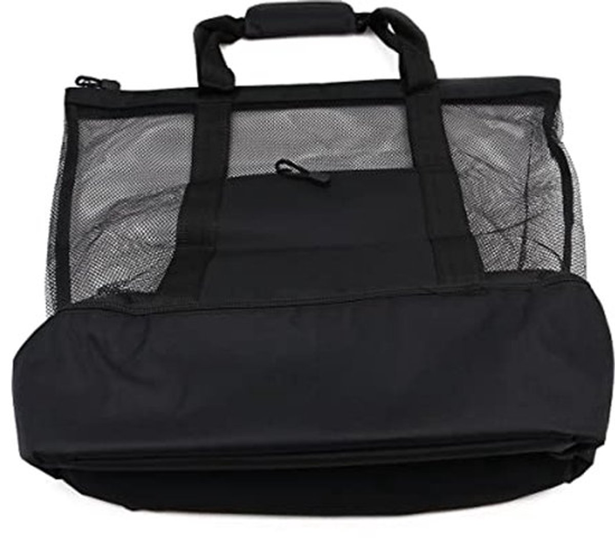 Mesh strandtas met geïsoleerd koelvak Capaciteit Extra grote zakken Kruidenier Picknick Reizen Zwembad Strandtas Pouch voor dames en heren Leeg