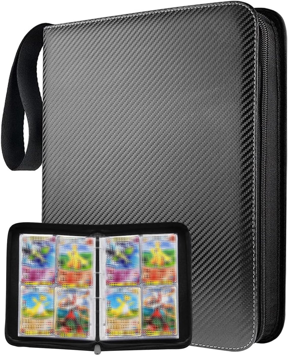Thijox - Verzamelalbum 50 pagina's voor 400 kaarten - Boekje met rits, Compatibel met Diverse Kaarten, Ideaal voor Kinderen en Hobbyisten