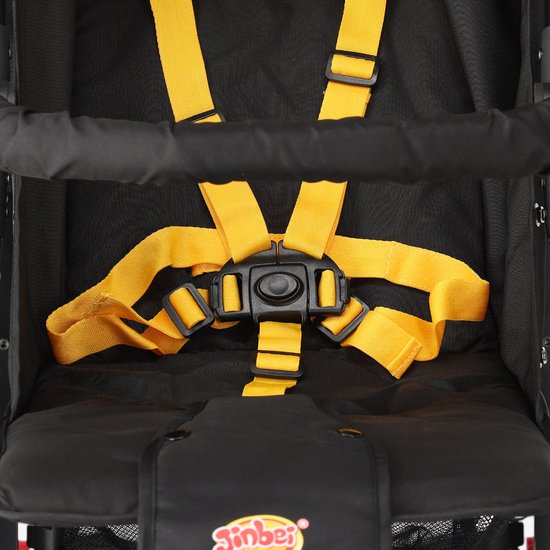 Jinbei Paraplu Buggy - Verstelbare Buggy - Tot 15 kg - Grijs/Geel — afbeelding 3