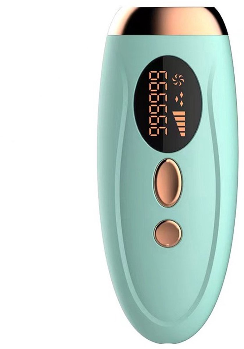 Draagbaar IPL-laserapparaat voor ontharing, 999999 flitsen - permanente en pijnloze ontharing, voor vrouwelijk lichaam en bikinilijn, lichtgroen