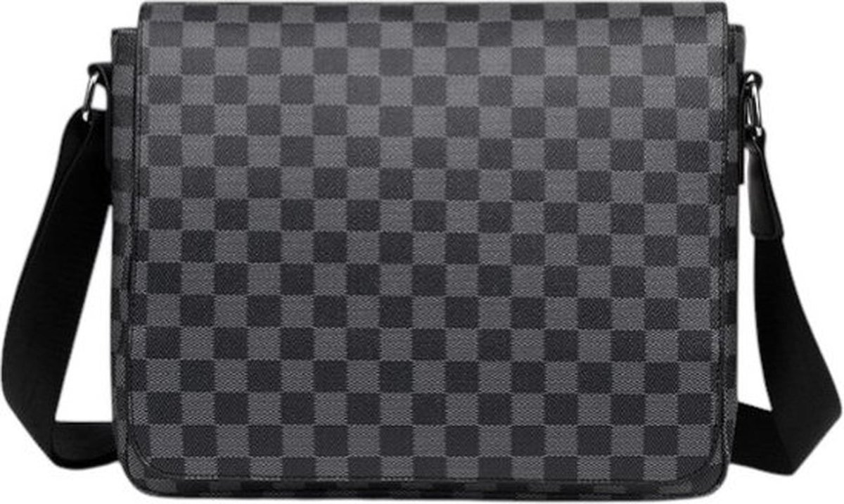 Heren draagbare schoudertas Echt leer Waterdicht Krasbestendig Crossbody tas Heren tas Messenger tas