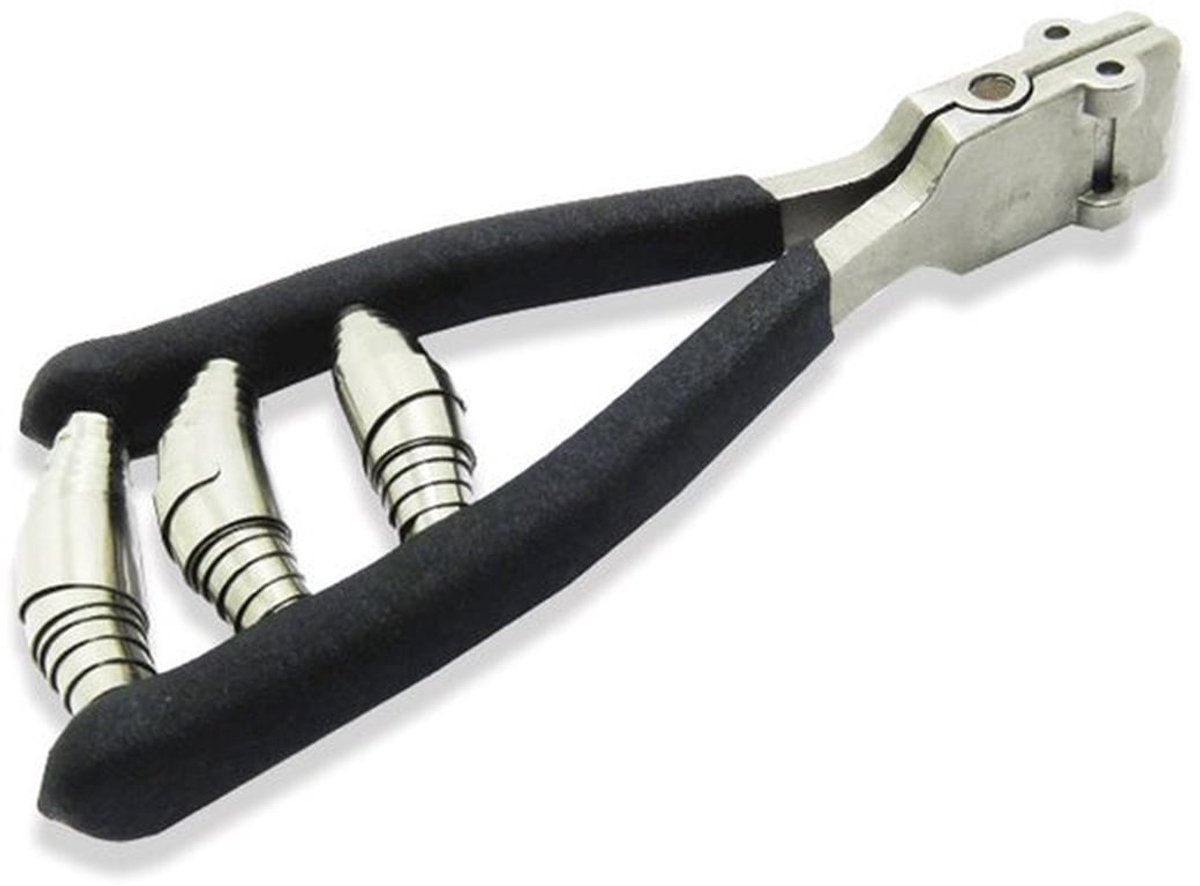 Tennis- en badminton bespanningsstartklem - Precisieklem voor professioneel bespannen van rackets, zwart