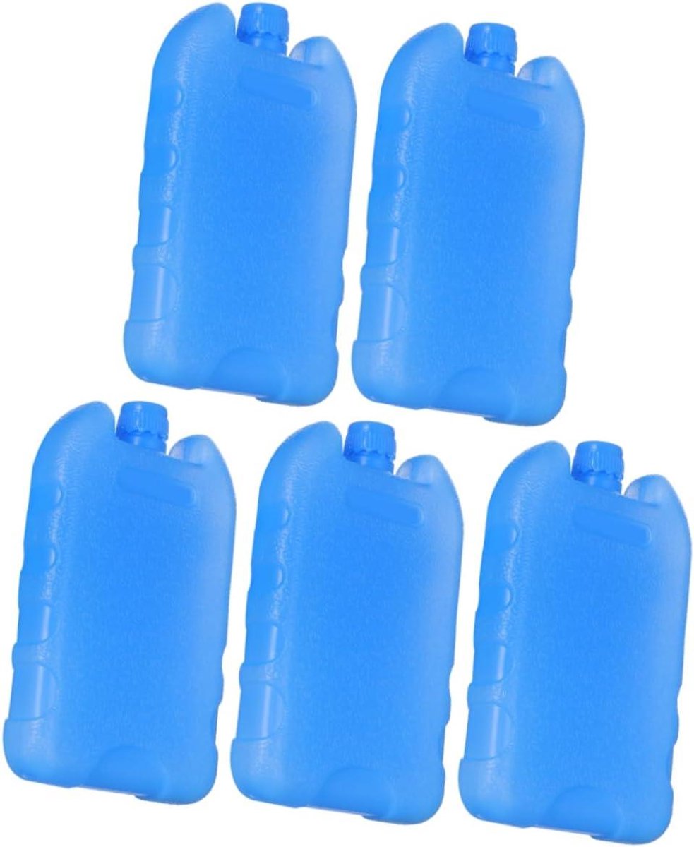 Koelblokken 5 stuks - Herbruikbare ijsblokjes - Eten koel houden - Compact en draagbaar - 13.80X8.60X2.30CM - Blauw