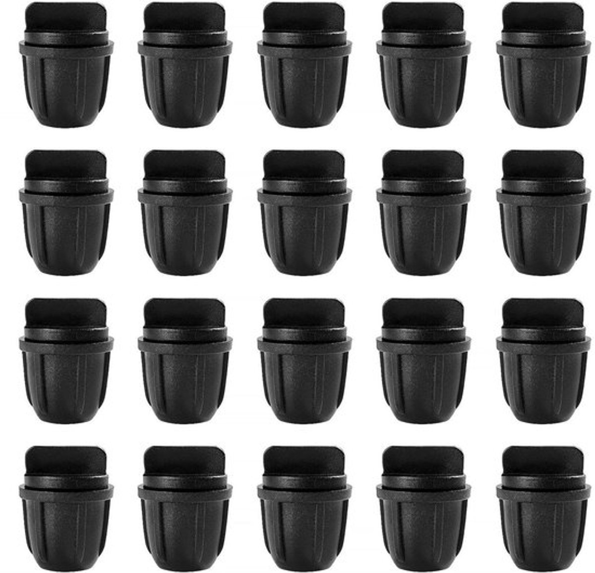 Irrigatie Koppelingen - Druppelslang Connectoren - Tuin Bewatering - Lekvrije Bevestiging - 4/7mm Slang - Zwart