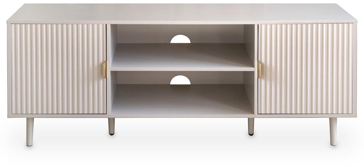 TV-lowboard ZELDA 150 cm – Lichtgrijs