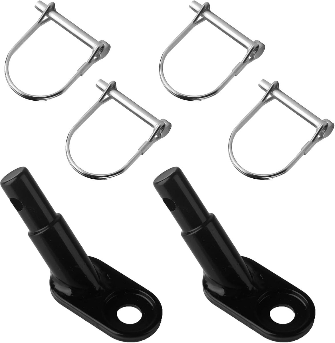SnelShoppen - Set van 2 Fietstrailer Koppelingen, Adapter voor Honden Fietskarren, Cargo Karren, Metalen Honden Karren voor Fietsen, Inclusief 4 Beves