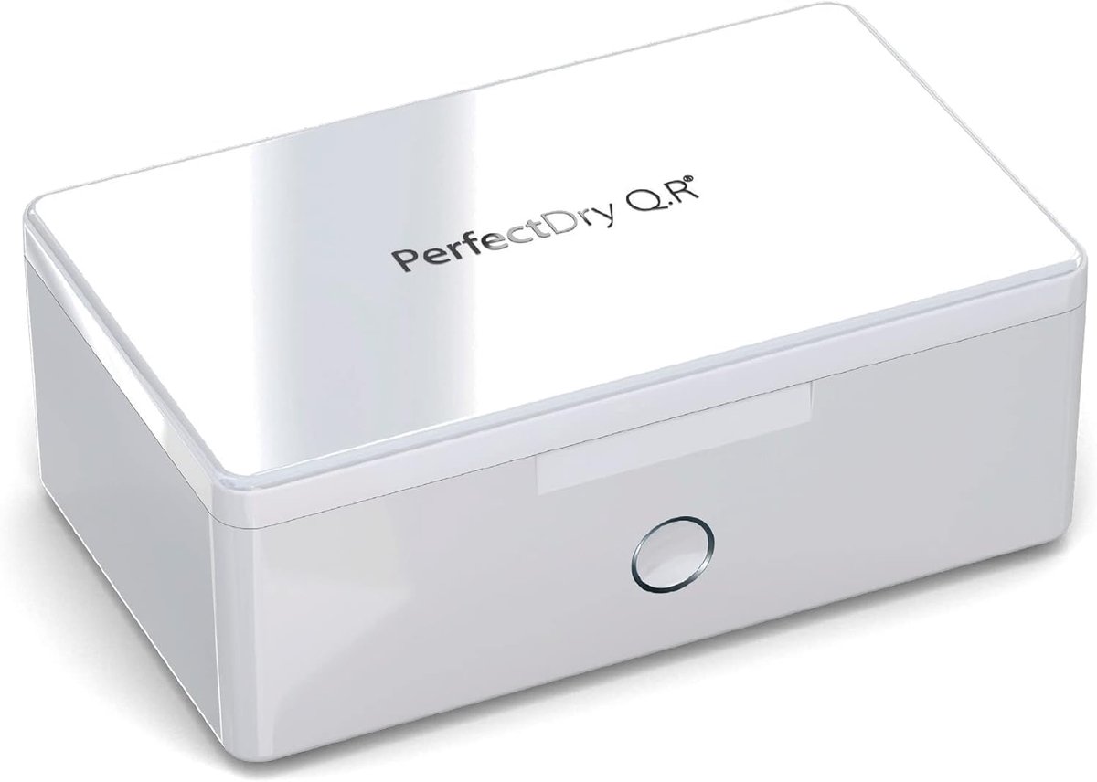 SnelShoppen - Audinell PerfectDry Q.R. - Elektronische droogbox voor hoortoestellen - Snelle 45 min drogen - Met ventilator - Ontvochtiger en droogbox