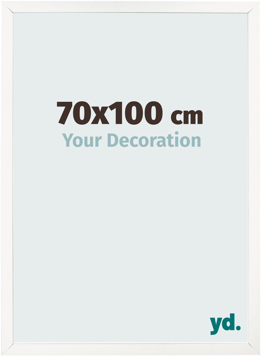 Your Decoration - Fotolijst 70x100 cm - MDF - Wit Hoogglans - Bologna