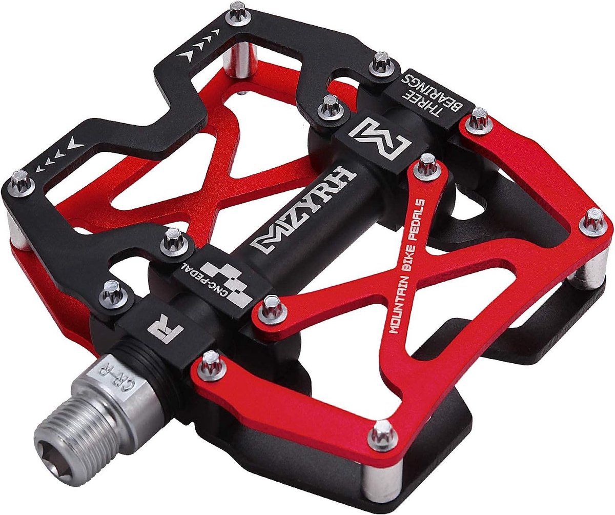 SnelShoppen - Mountainbike Pedalen - Ultra Sterke CNC Geproduceerde 9/16" Fietspedalen met 3 Gelagerde Seals - Kleurvol en Antislip - Perfect voor Rac