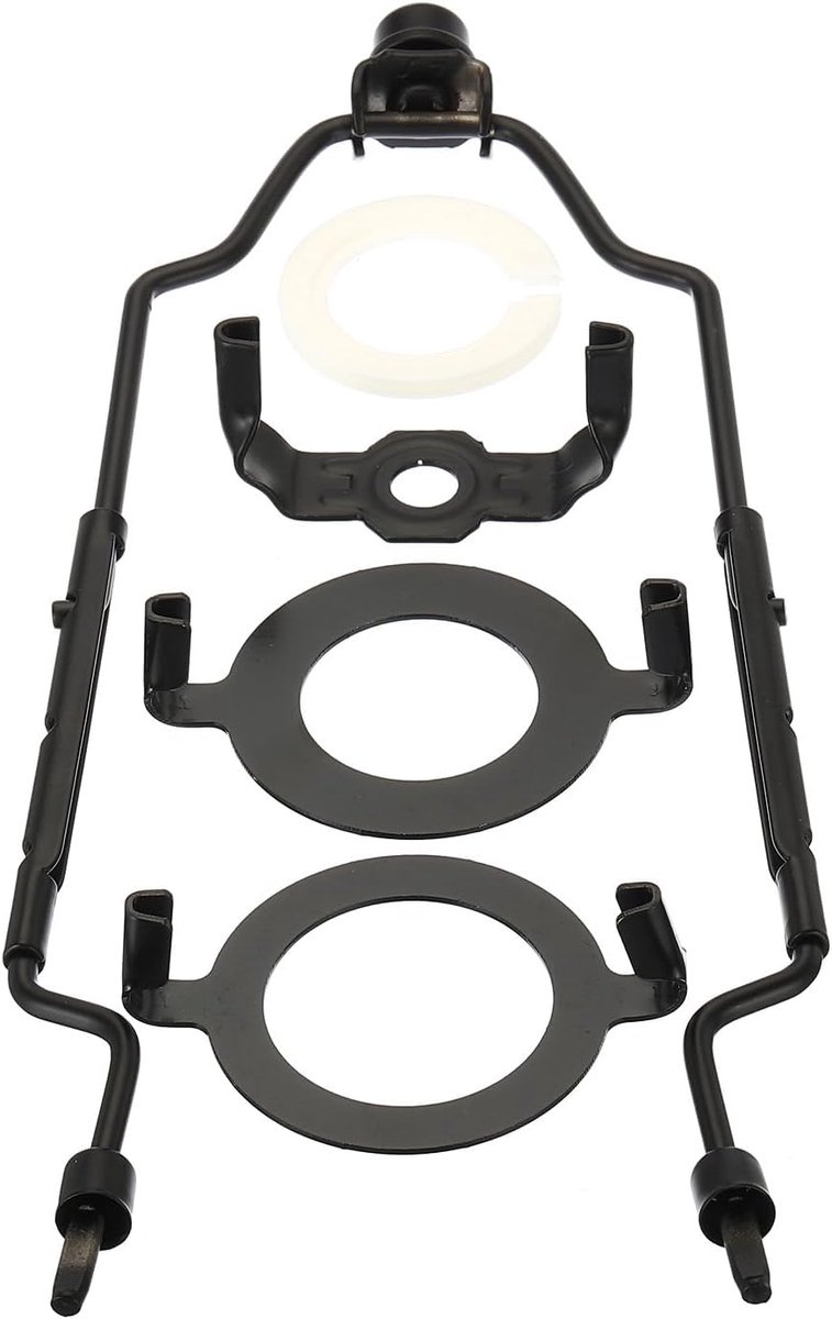 SnelShoppen - Lamp Harp Kit 8 9 10 11 inch met E14 E26 E27 Fitting - Verstelbare Lamp Houder - Zwart Metaal voor Tafel en Vloerlampen