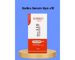 Soriko Serum HYA x10 – Intensief Hydraterend & Verhelderend Serum – Verrijkt met 10× Hyaluronzuur voor Maximale Hydratatie, Verbeterde Elasticiteit & Stralende Huid – Voor een Gladde, Soepele & Gezonde Teint