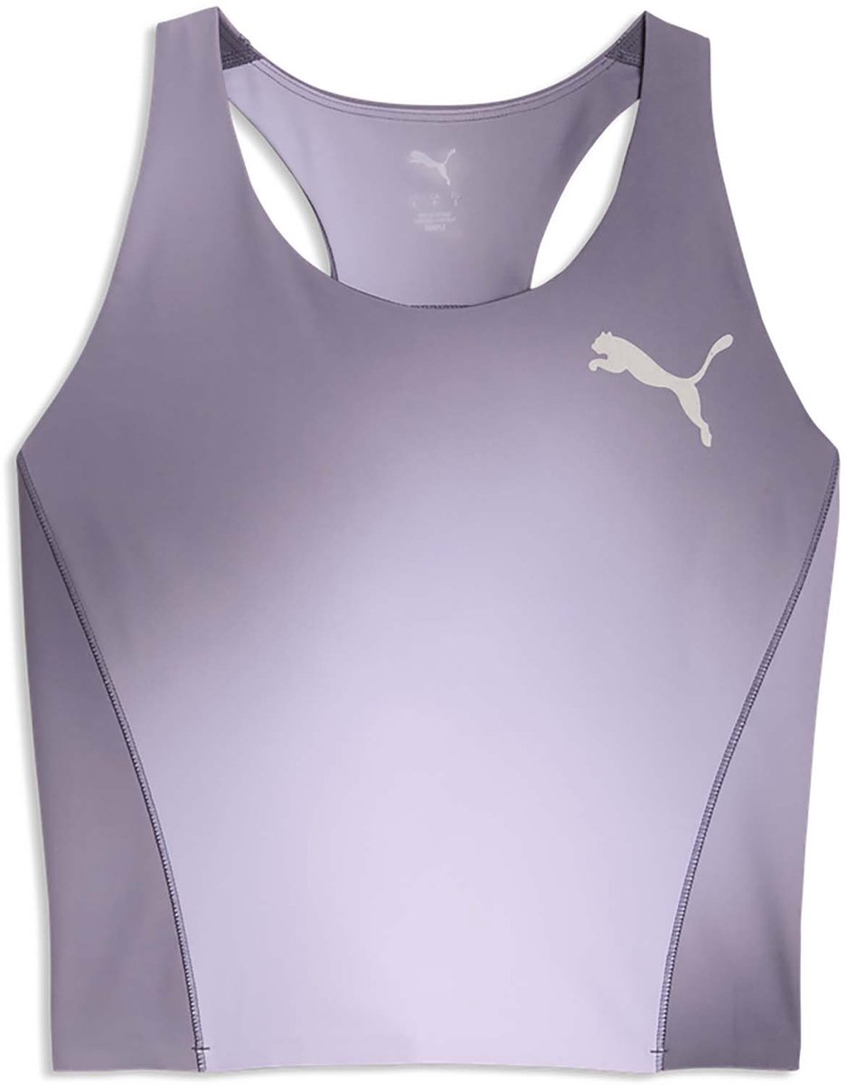 Top Puma W Lightspeed Aop Crop Top Sportswear Vrouwen Blauw
