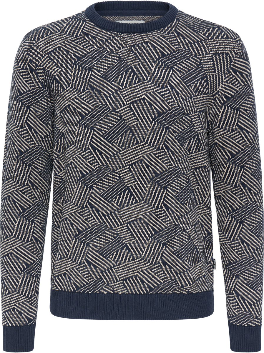 Blend Sweater Print DBlauw 2026 AW - Maat L