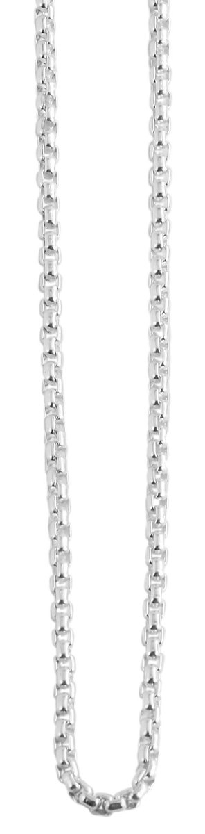 AKZENT Akzent unisex ketting "Zierle" zilverkleurig - Edelstahl-ketting - modern - 40-90 cm