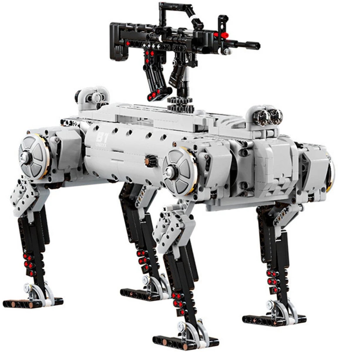 Robot Hond - Bouwset - Manueel - 1613 onderdelen - Past op alle bekende merken