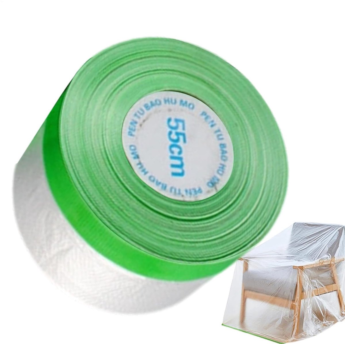 Thijox - Afplaktape Voor Schilderen - Zelfklevende Masking Tape Voor Strakke Verflijnen, Schone Verwijdering, Geschikt Voor Muren, Meubels, Auto, DIY,