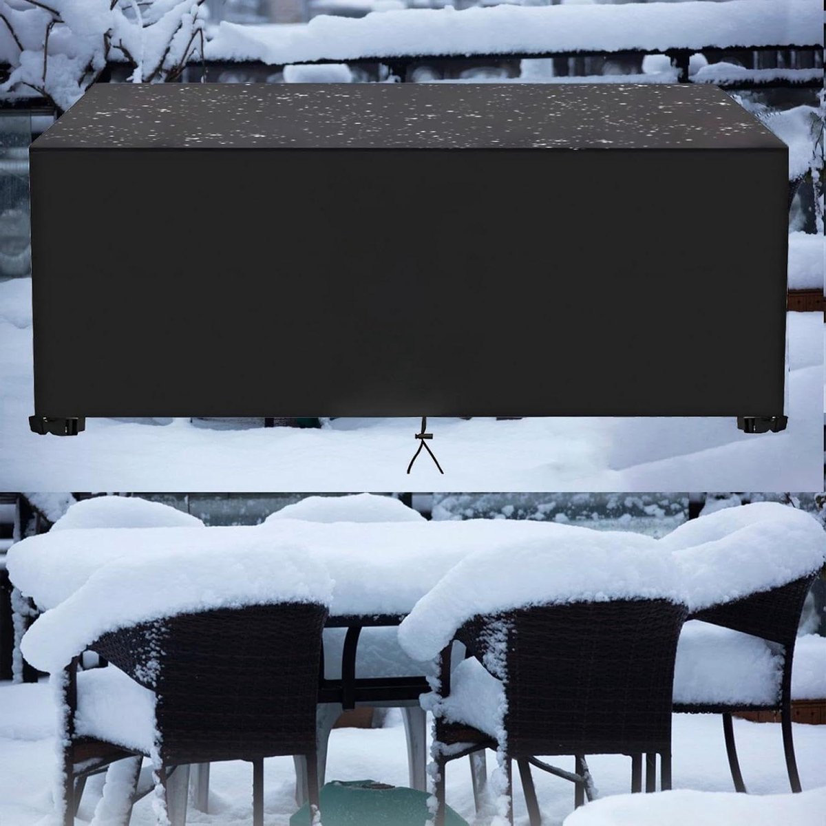 Tuinmeubelhoezen - Beschermhoezen - Meubels Beschermen - Waterdicht Oxford - 210 x 115 x 80 cm - Zwart