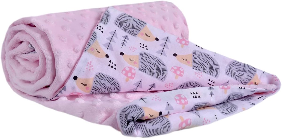 SnelShoppen - Babydeken 100% Katoen 75x100 cm Multifunctionele Cuddly Deken, Dun Zonder Vulling, Bilateraal Zacht en Delicaat voor Kinderen, Perfect v