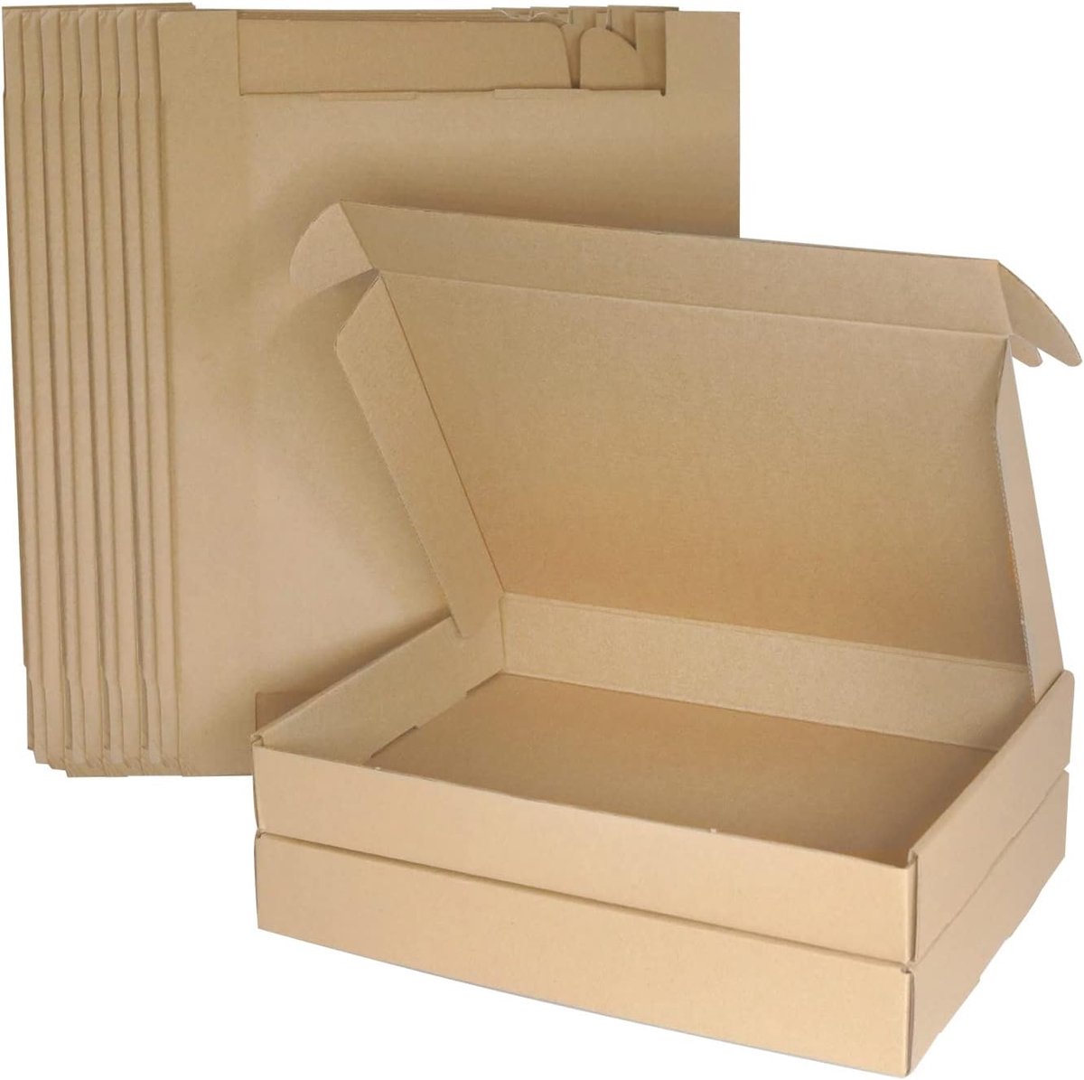 SnelShoppen - A4 C4 Golfkartonnen Verzenddozen 320x222x46mm - Kleine Verzenddozen voor Postpakket, Verpakking, Opslag of Cadeau (15 Stuks)