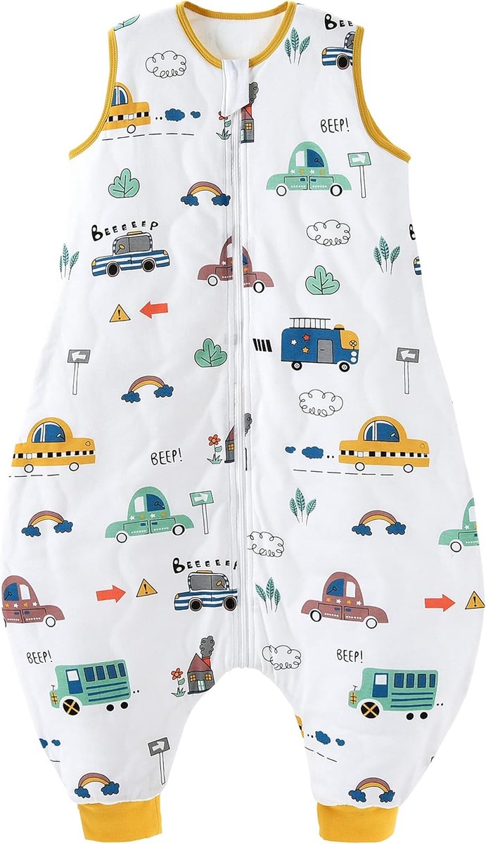 SnelShoppen - Baby Slaapzak met Benen 2.5 Tog, Vier Seizoenen, CPC Gecertificeerd, Geschikt voor Kinderen 70 cm, Comfortabele Slaapzak voor Baby's 80-