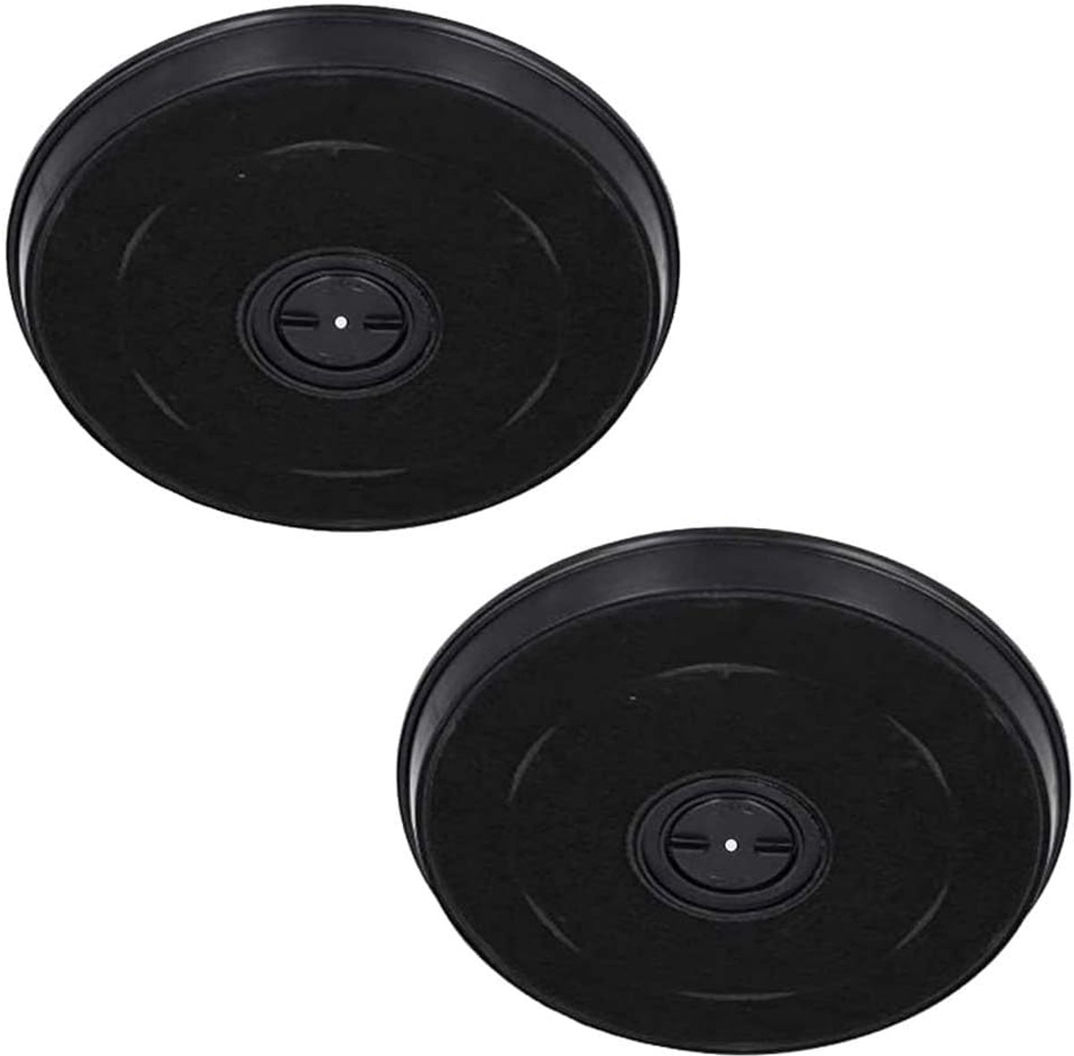 SnelShoppen 2 Koolstoffilters voor Afzuigkap 23 cm Compatibel met Faber De Dietrich Electrolux Verhoogde Basis voor Optimale Luchtzuivering in