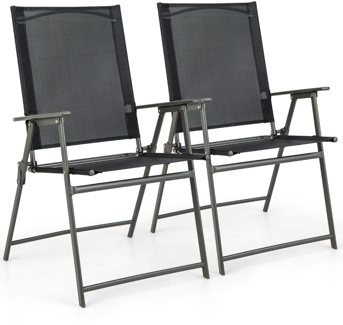 SureDeal® - Tuinmeubel - Delige Opvouwbare Tuinstoelen - Weerbestendige Stof Draagbare - Z