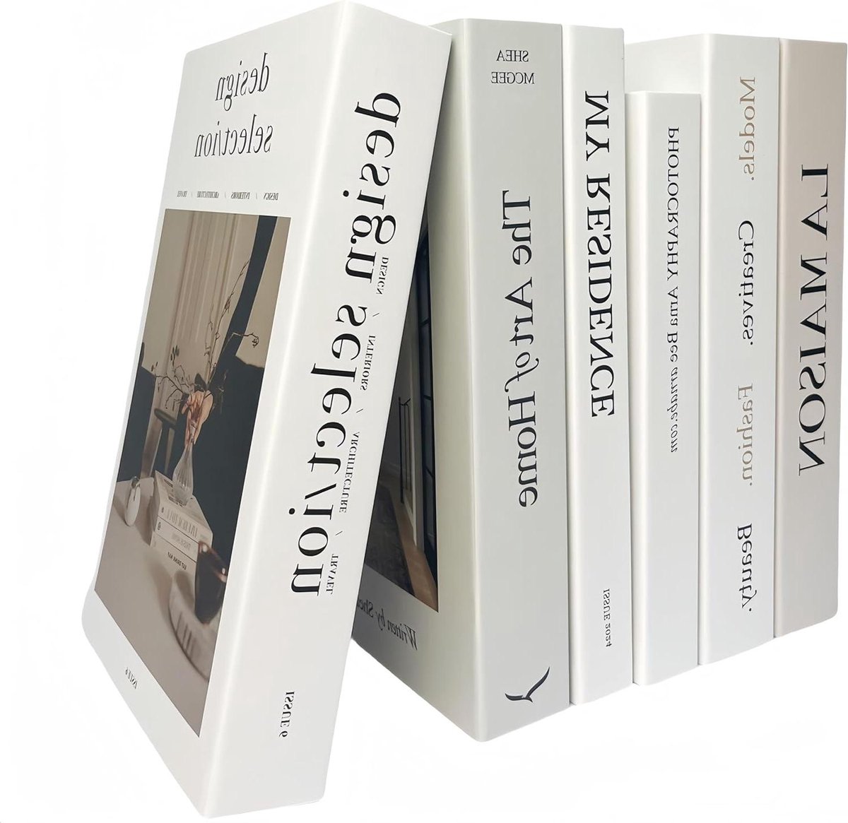 Nepboeken Decoratie - Decoratieboeken Set - Woonkamer Aankleden - Moderne Stijl - 6 Stuks - Multicolor