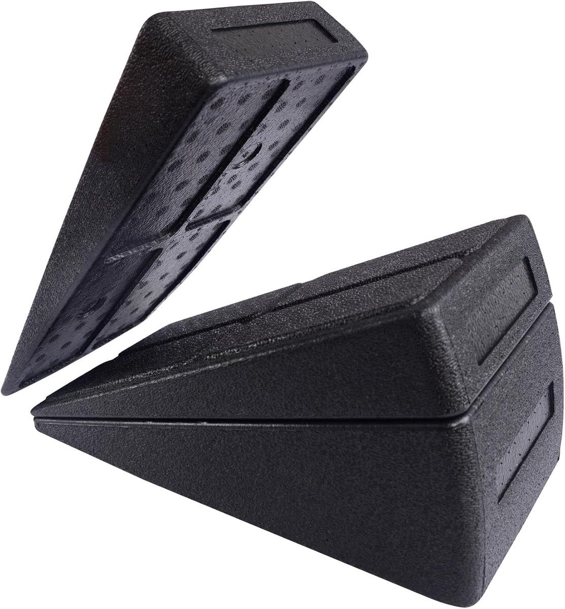 SnelShoppen - Multi-Angle Foam Fitness Slant Board 3-delig - Squat Wedge, Stretch Wedge, Calf Stretcher - Zwart - Ideaal voor Thuis en Sportschool
