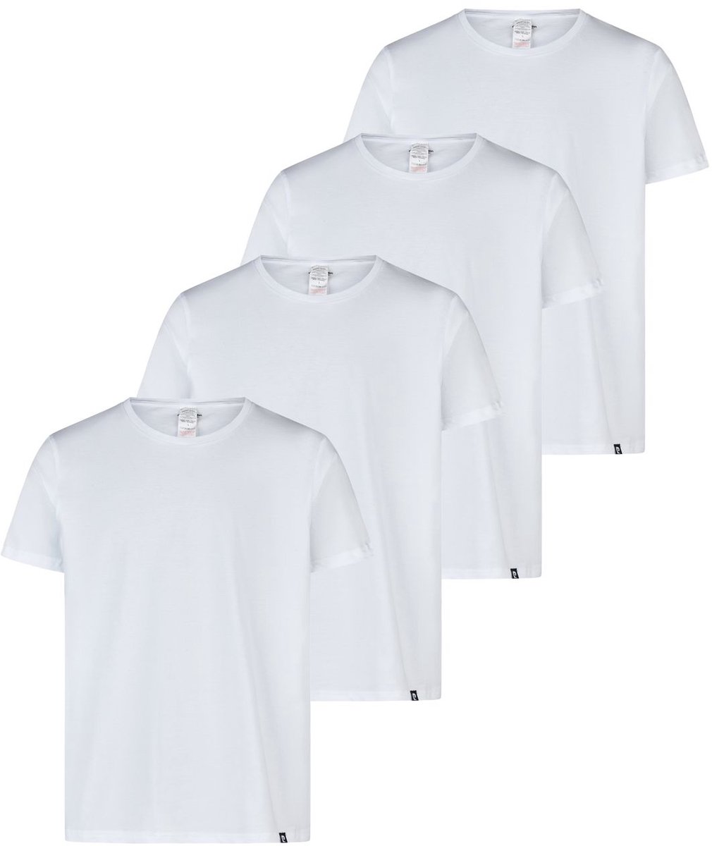 Pierre Cardin Heren T-Shirt BODYWEAR 4 Pack regular fit Wit L Ronde Hals Volwassenen gemaakt van 100% katoen