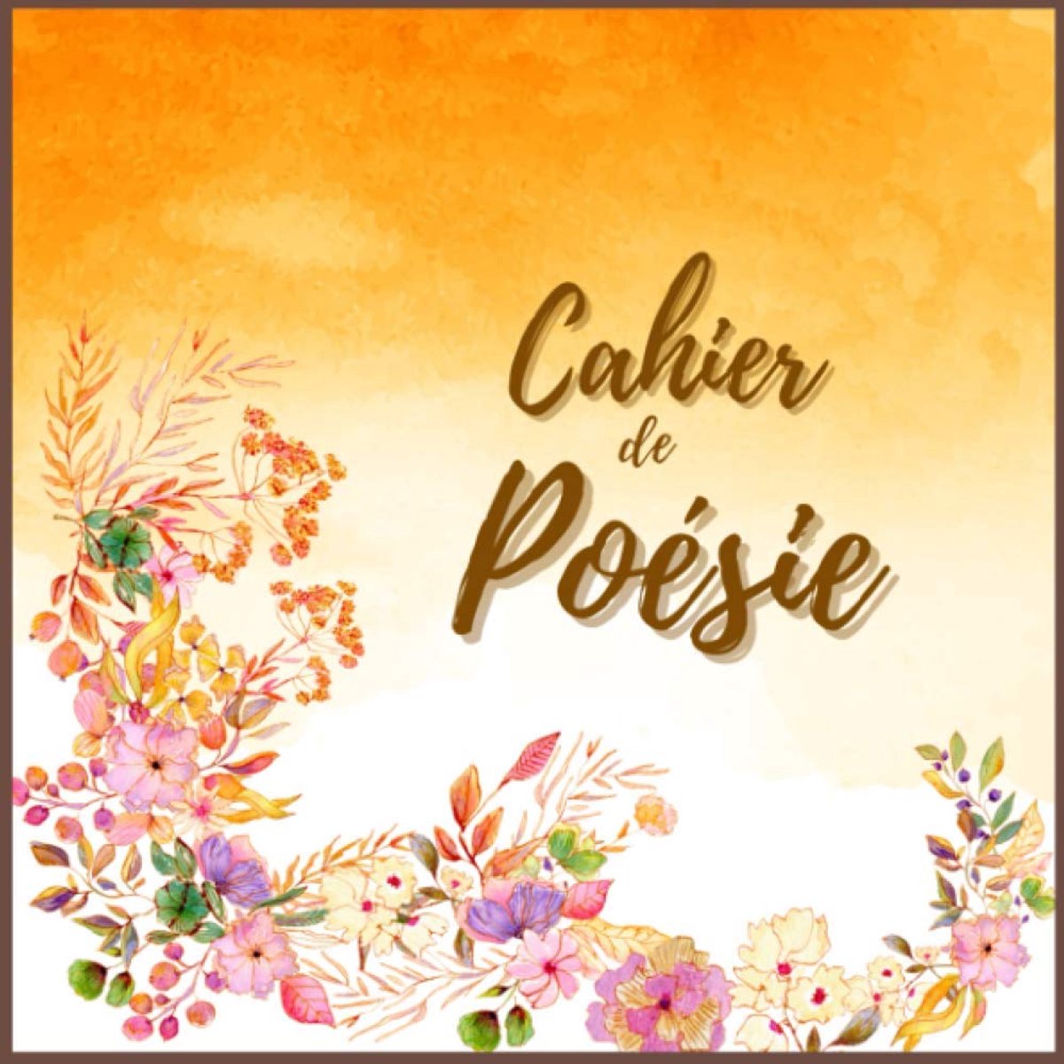 SnelShoppen - Cahier de Poésie: Poëzieboek voor vrienden, familie, collega's - Vintage retro invulboek voor mooie herinneringen, cadeau voor elke gele