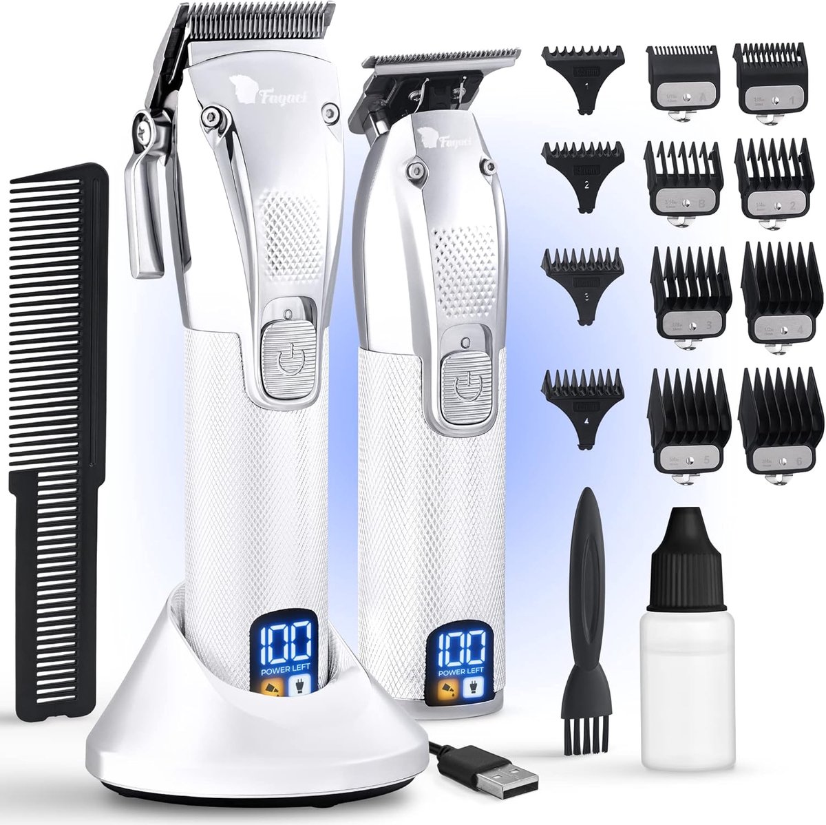 SnelShoppen - Haartrimmer voor Mannen met Turbo Power, Krachtige Motor, Precisie Snit, Lange Accuduur, Ideaal voor Dikke Haar en Perfecte Hairstyles