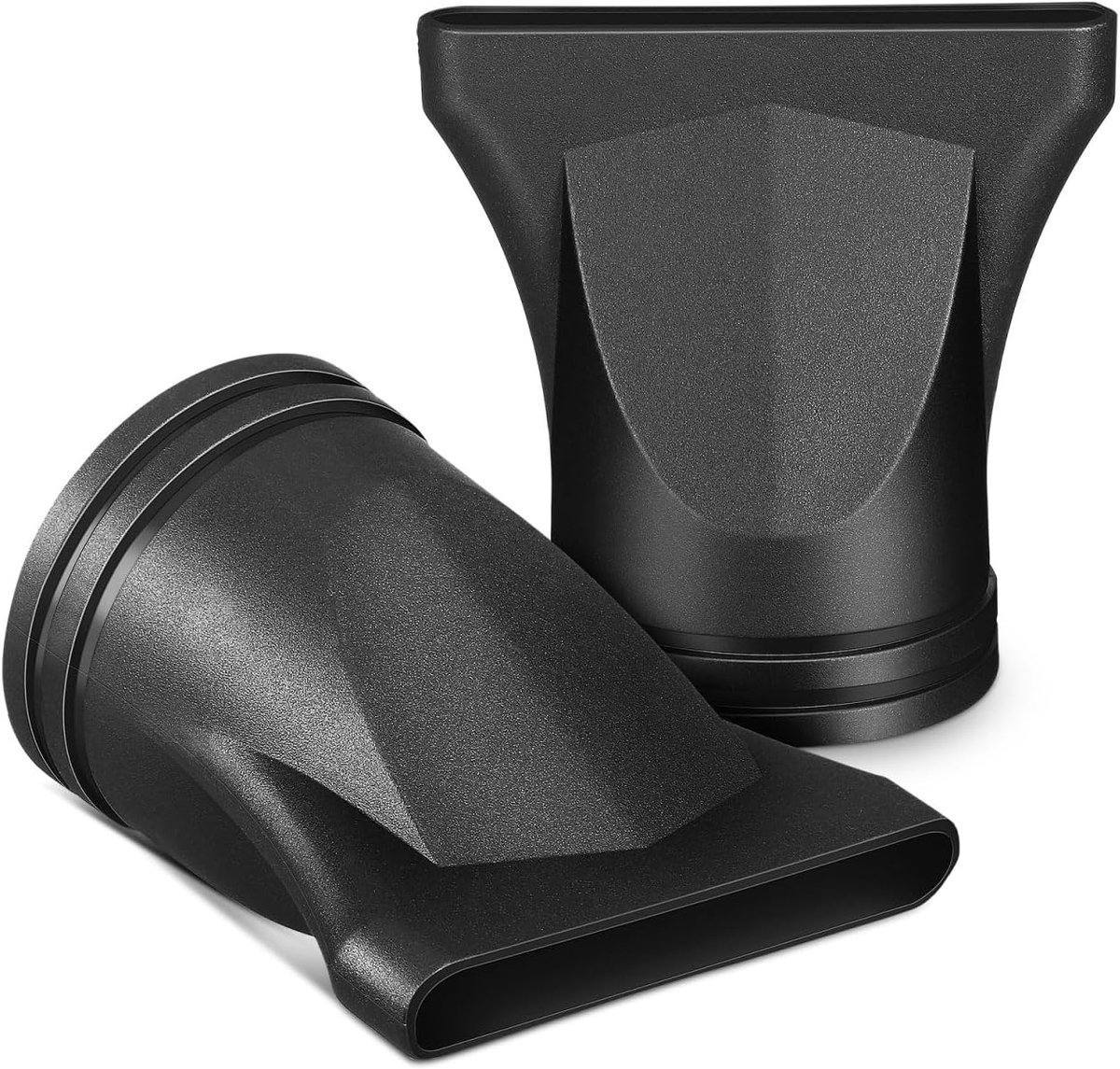 Haardroger Opzetstukken - Mondstuk Diffuser - Precisie Styling - Universele Pasvorm - 2 Stuks - Zwart