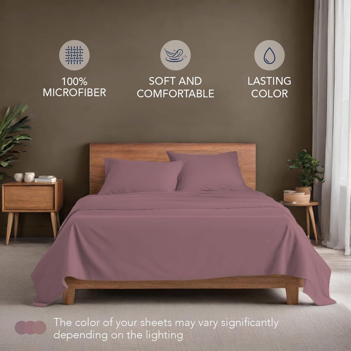 SnelShoppen - Dreamzie Beddenset 135x190 cm - 4 delig Microvezel - Fitted Sheet 135x190 cm - Dekbedhoes 220x270 cm - 2 Kussenslopen 50x80 cm - Oeko Te