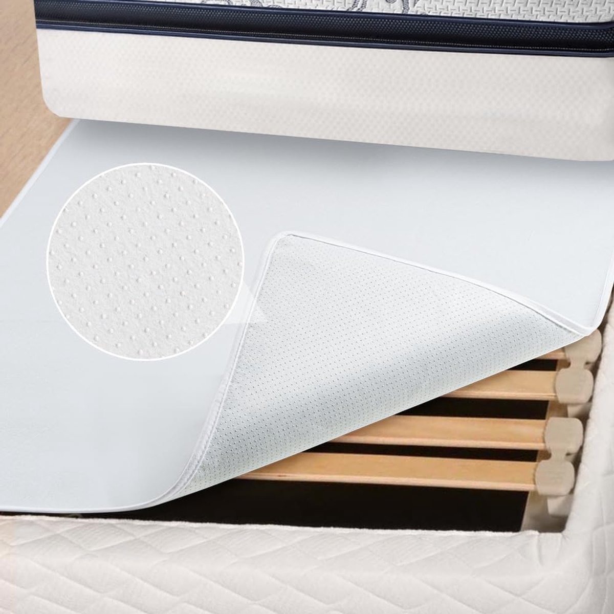 SnelShoppen - Anti Slip Matras Slider Stopper en Gripper - Non-Slip Onderlaag voor Bedmatras - Voorkomt Glijden van Matras en Topper - Grijs, 180 x 19