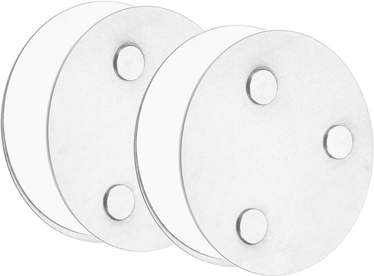 SnelShoppen - Pack van 2 Rookmelders met Magnetische Houder, Extra Sterke Plakpads en 3-Weg Magneten, Universele Magnetische Bevestiging voor Rookmeld