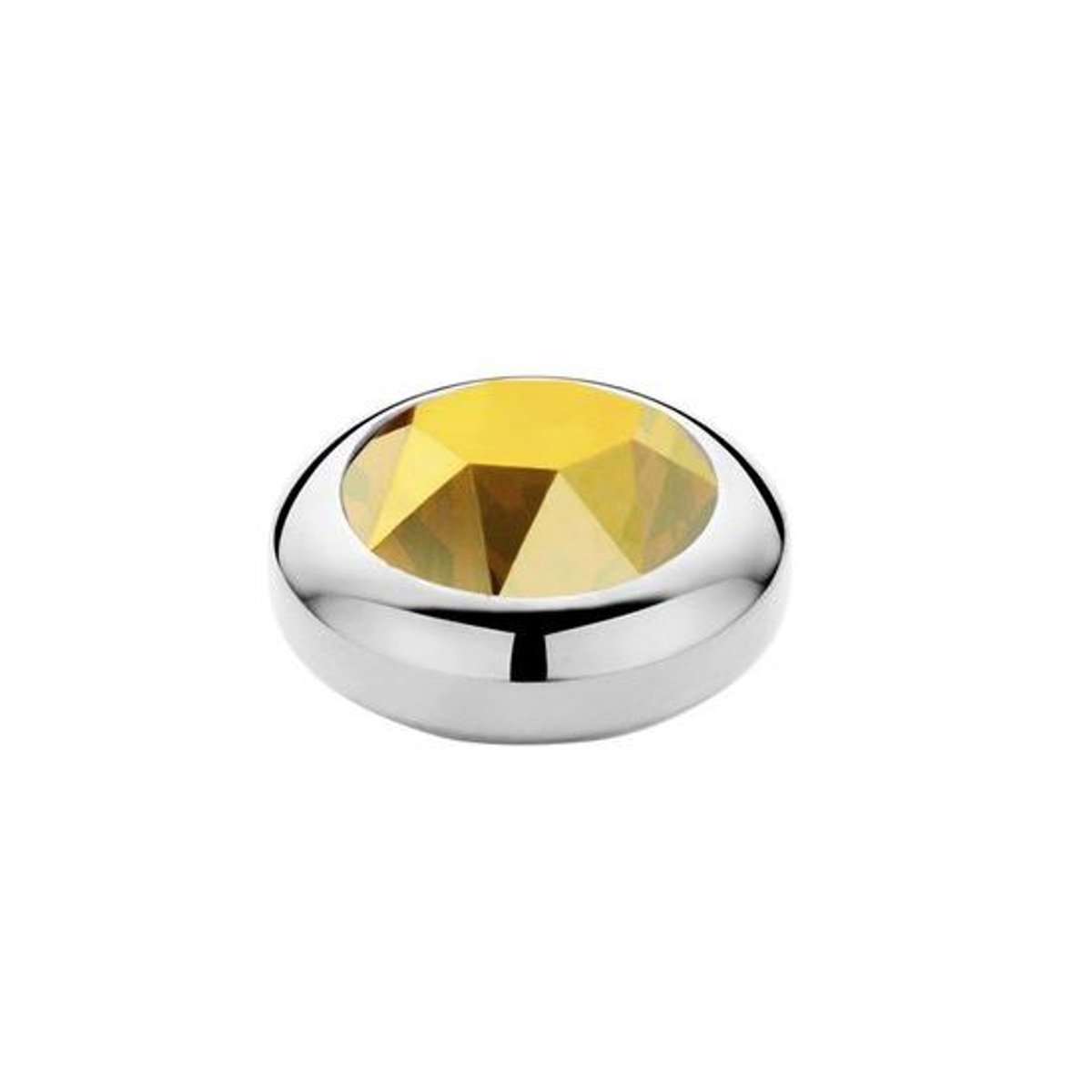 Melano Vivid Season CZ steentje Metallic Sunshine Zilver | 5 mm