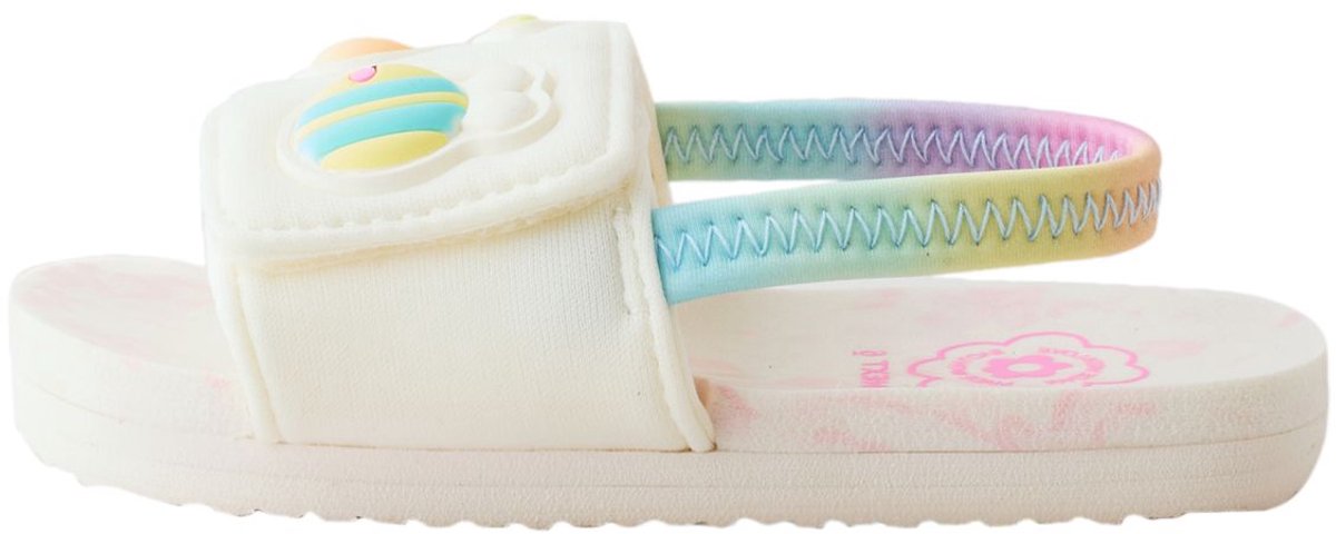 Next - Meisjes - Slippers met elastische achterkant - Wit